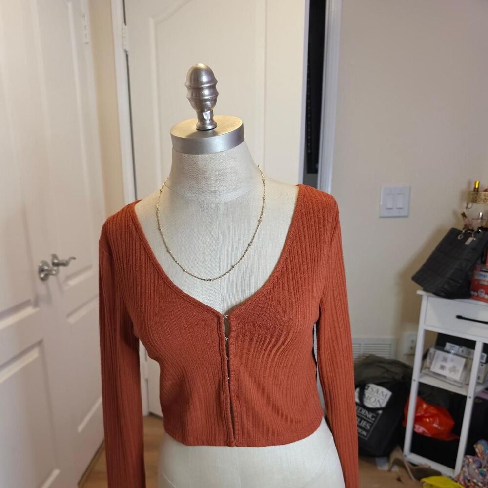 H-m Women's Orange Cardigan